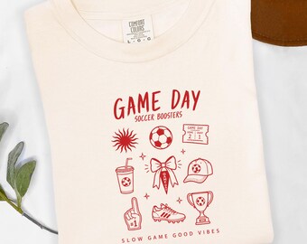 Game Day Soccer Shirt, Soccer Boosters Shirt, Slow Game Good Vibes Gift