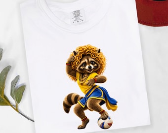 Funny Raccoon Soccer 2026, Colombia Soccer Fan Shirt, Game Day Gift