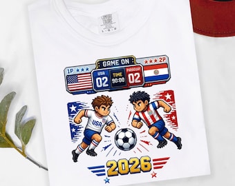 USA Paraguay Soccer Shirt | Retro Game Day 2026 Fan Gift