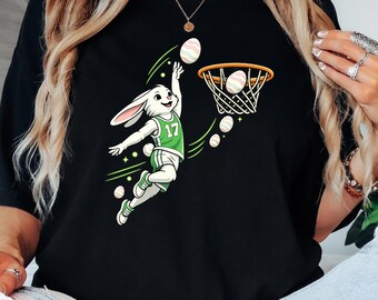 Easter Bunny Basketball Shirt, Slam Dunk Bunny Shirt, Funny Easter Basketball Shirt