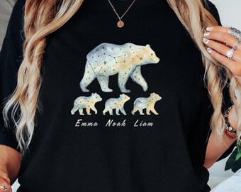 Mama Bear Shirt, Personalized Mama Bear, Mama Bear Family Shirt, Custom Gift for Mom