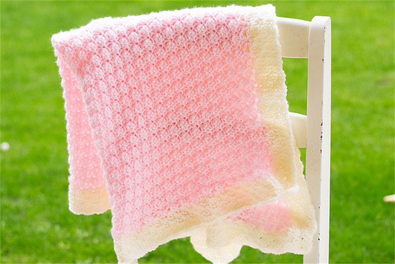 Rose Bud Baby Blanket Crochet Pattern image 1