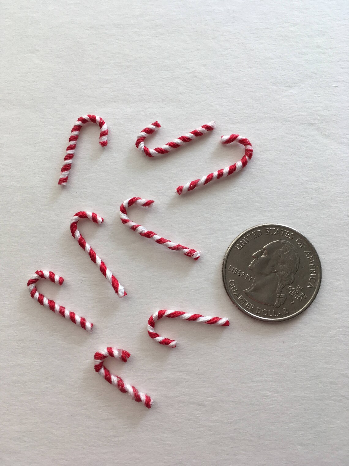 Miniature Candy Canes for Dollhouse or Crafting Etsy