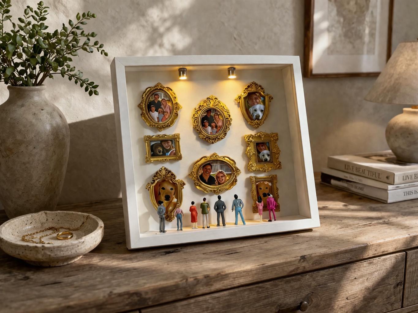 Mini Museum • 10x10 Shadow Box • Memory Display • Unique Gift for