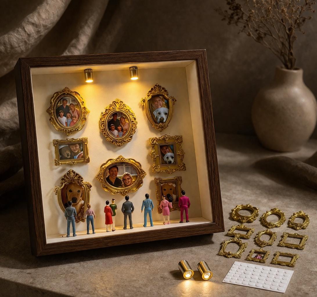 Mini Museum • 10x10 Shadow Box • Memory Display • Unique Gift for