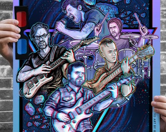 Between The Buried And Me Tribute - Affiche 3D avec lunettes - Édition numérotée BTBAM Poster