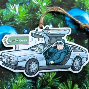 Sister Michael Christmas Ornament - Derry Girls Delorean Tribute