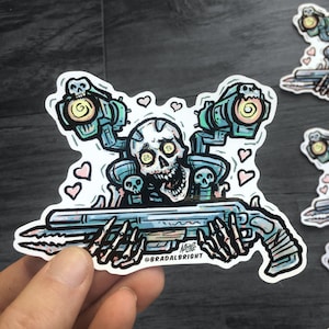 Revenant Super Shotgun -  Sticker Decal - Doom Eternal Revenant - FREE Shipping