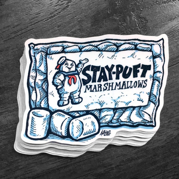 Stay-Puft Marshmallows - Waterproof Sticker Decal - FREE US SHIPPING