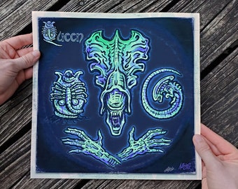 Alien Queen Album Cover Art - Signed Archival Print