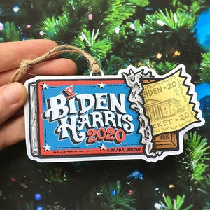 christmas laser wood file glowforge biden laser wood Glowforge ready Biden ornament +topper christmas topper