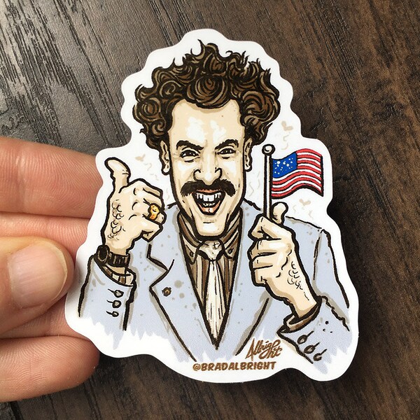 Borat 2020 Sticker - Weather Resistant Decal - FREE Shipping