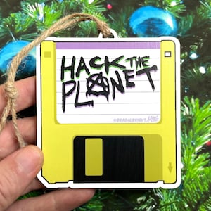 Hack The Planet Pager Stickers & Magnets Life Size Hackers Grand Central Beeper FREE US SHIPPING image 6