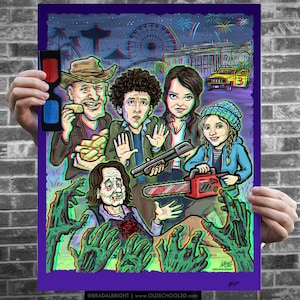 Zombieland 3D Tribute Poster with Glasses - LTD Edition Signed & Numbered Poster