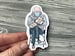 Bernie Sanders Sittin' With Mittens - Portrait Stickers & Magnet Decals - FREE Shipping 