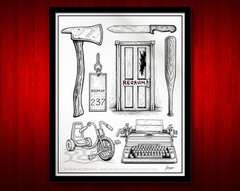 The Shining Movie Poster - Prop Illustrations