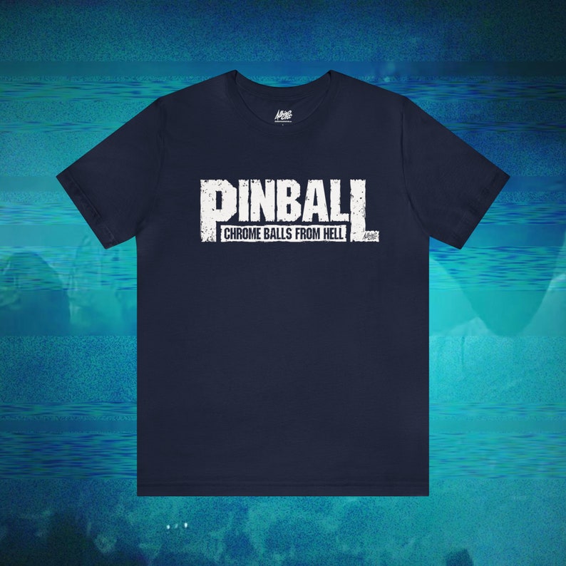 Pinball Chrome Balls From Hell Premium BellaCanvas Jersey Short Sleeve Tee Shirt image 8
