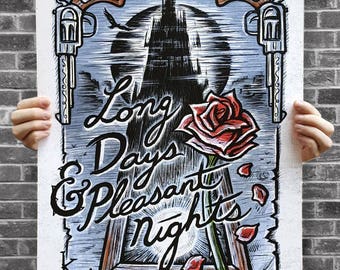 Dark Tower / Gunslinger Poster - Stephen King - Book Quote Illustration Poster - Signed by the Artist
