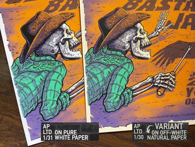 Les Claypool's Bstard Jazz LTD Artist Proof & Variant Edition Show Poster image 2