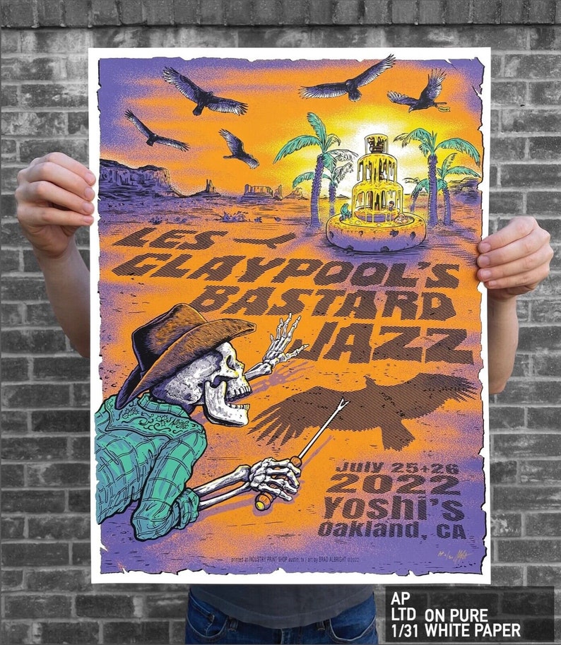 Les Claypool's Bstard Jazz LTD Artist Proof & Variant Edition Show Poster image 7