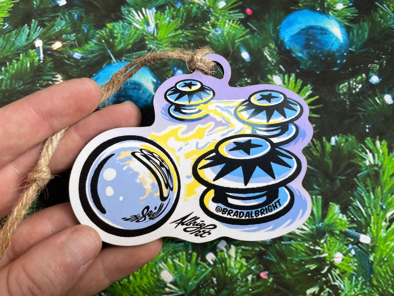 Pinball Pop Bumpers Ornament Retro Arcade Christmas Etsy