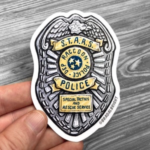 Raccoon City S.T.A.R.S. Police Badge - Resident Evil - Stickers & Magnets