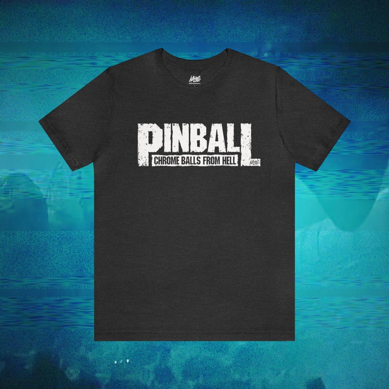 Pinball Chrome Balls From Hell Premium BellaCanvas Jersey Short Sleeve Tee Shirt image 6
