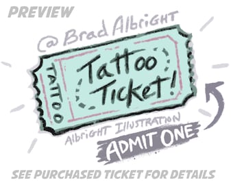 Tattoo Ticket / Tip Jar