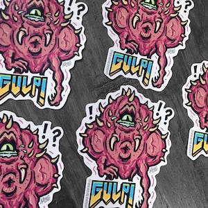 Cacodemon GULP! -  Sticker Decal - Doom Eternal Demon - FREE Shipping