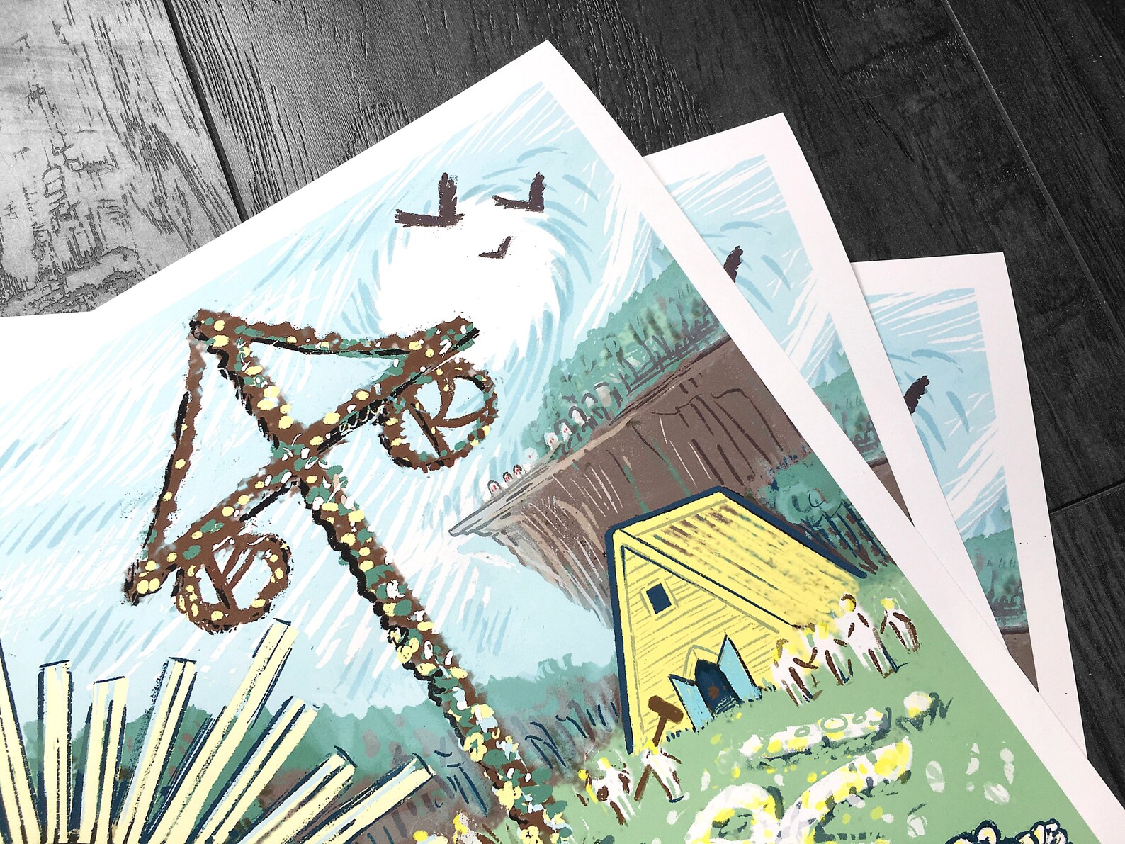 Midsommar Bear Poster Limited Edition Archival Print Hoha Etsy