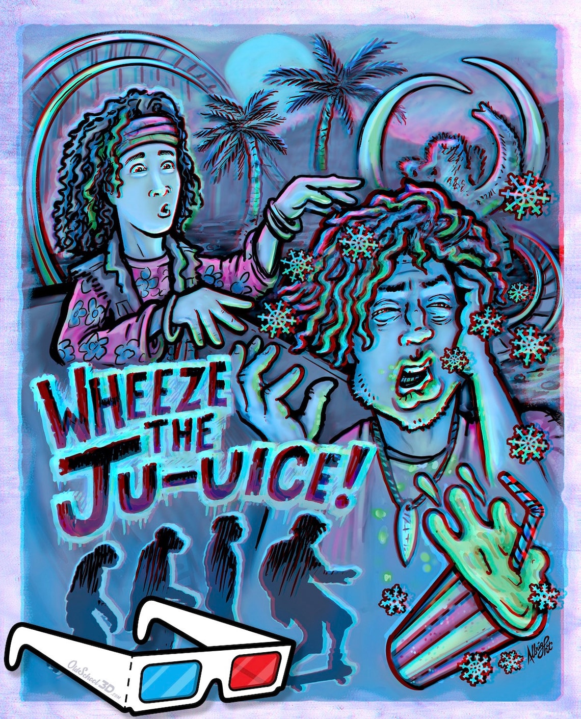 Wheeze the Juice Encino Man Tribute Ltd Edition 3D Movie Etsy