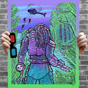 3D Poster with Glasses - &#39;There&#39;s Something In Those Trees&#39; - Limited Edition Archival Print