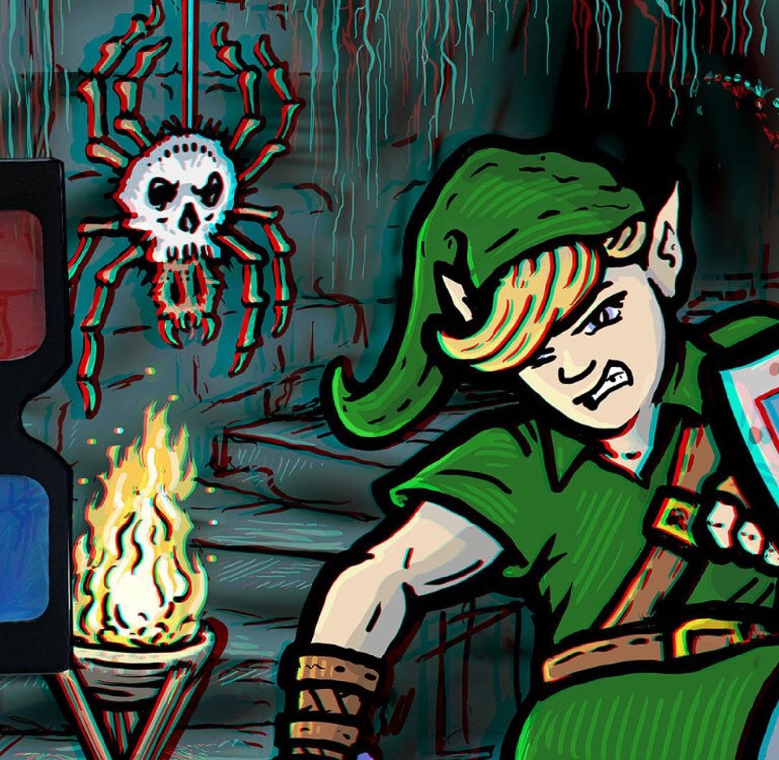 Link Breaking Pots Zelda Ocarina of Time Limited Edition Etsy