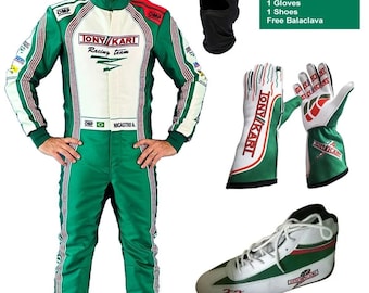 Tony Kart Racing Suit, Shoes, Gloves Complete Set | Free Balaclava