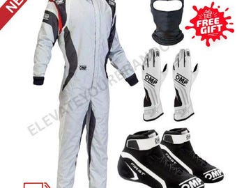 New OMP Level 2 Kart Racing Suit 2026 + Free Balaclava | Shoes & Gloves | Elite