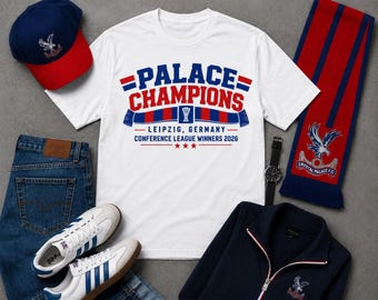 Palace Conference League Winners 2026 Shirt, Crystal Palace Leipzig Germany Unofficial Fan Tee, CPFC Fan Football Final T-Shirt