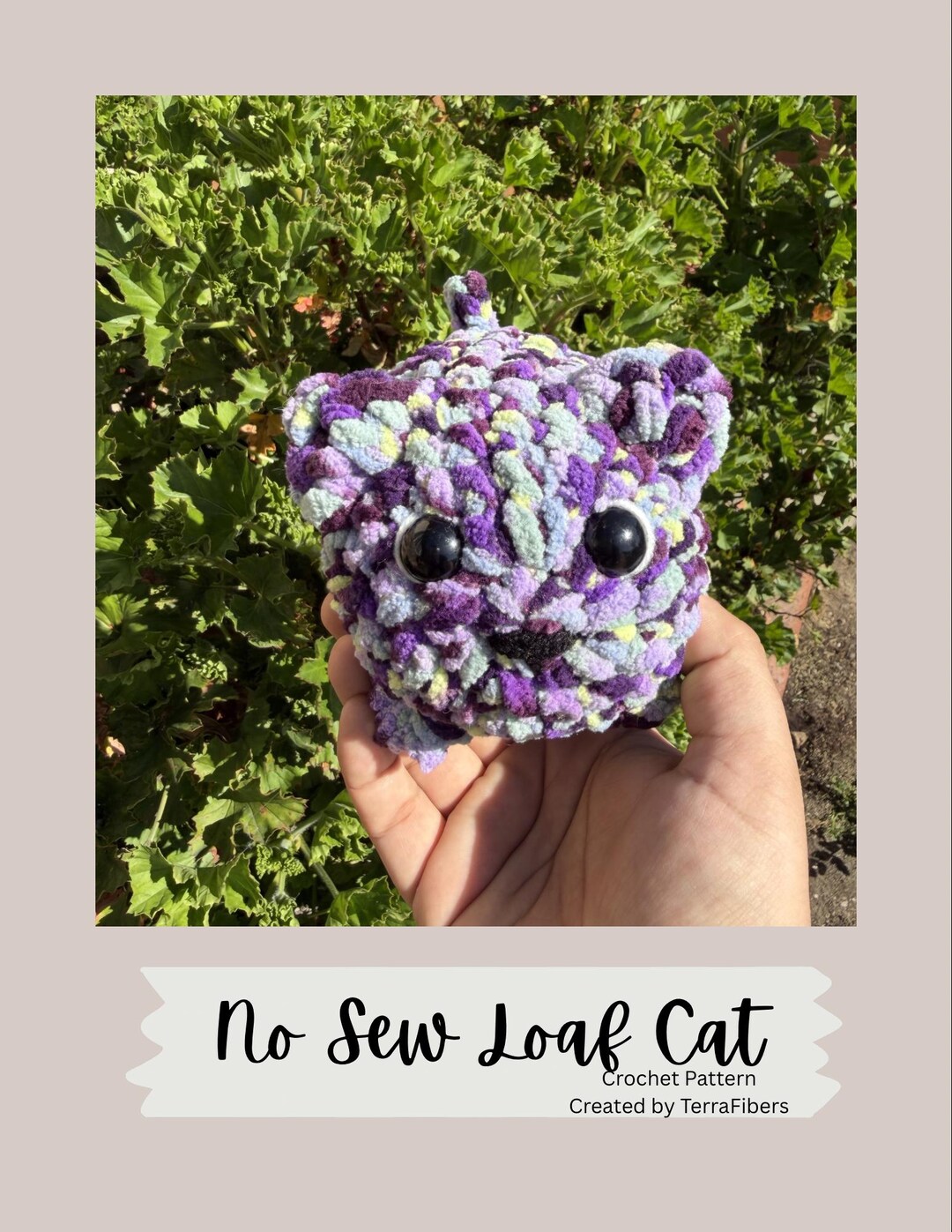 CROCHET PATTERN (PDF): No Sew Loaf Cat - Etsy Canada