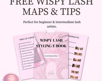 Mapas de pestañas Wispy / Guía de pestañas para principiantes (PDF)