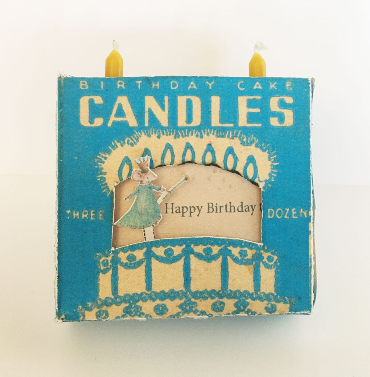 Printable Vintage Birthday Candle Box Theater Instant Digital Download ...