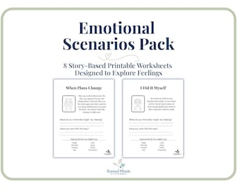 Emotional Scenarios Worksheets for Kids | Social Emotional Learning Printable | Feelings Activities for Home & Classroom