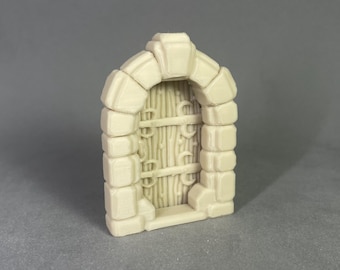 Dungeon Door (Opening) – 3D Printed Modular Terrain for Tabletop RPG | Dragon's Rest Compatible, D&D, HeroQuest, Pathfinder | 28–32mm