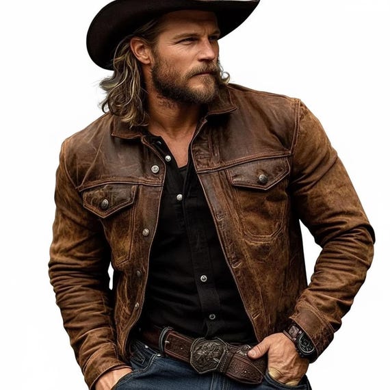 Handmade Men's Vintage Brown Distressed Leather Jacket - Premium Cowhide Slim Fit Biker Jacket - Classic Retro Winter Leather Coat for Men