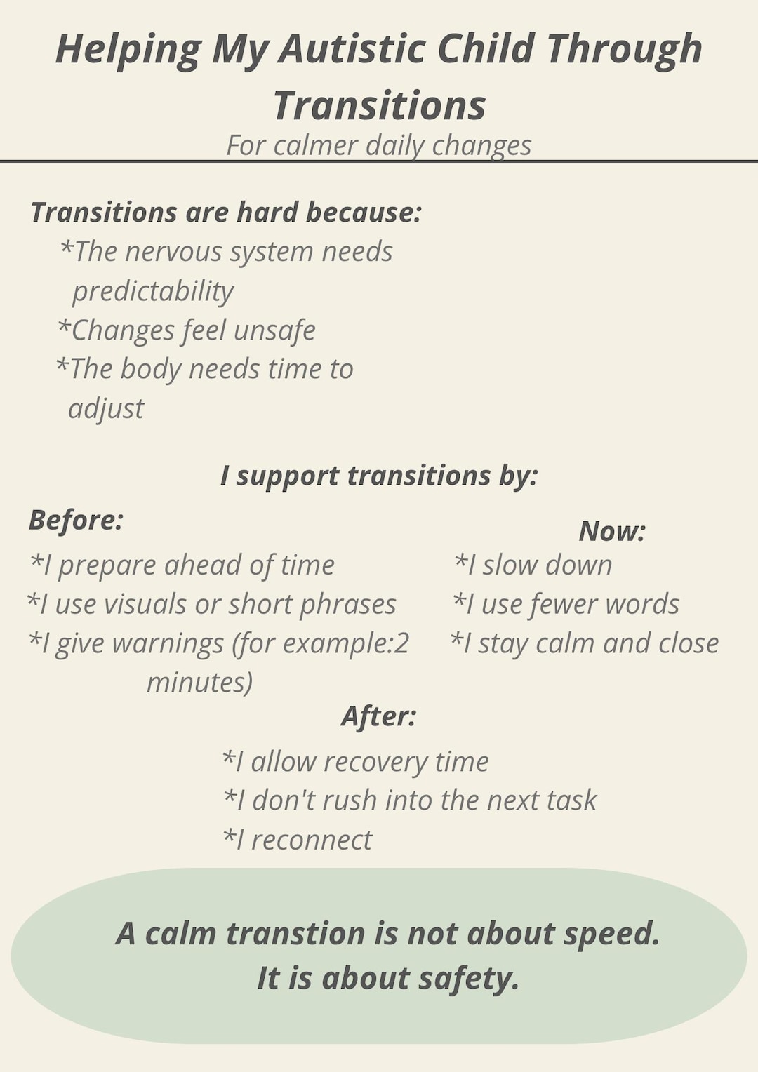 Helping My Autistic Child Through Transitions – Gentle Support for ...