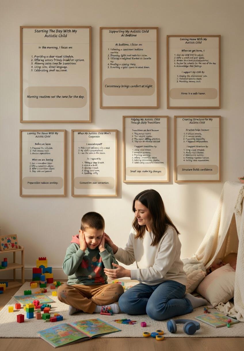 Autism Daily Routine Bundle – 7 Printable Guides for Autistic Child ...