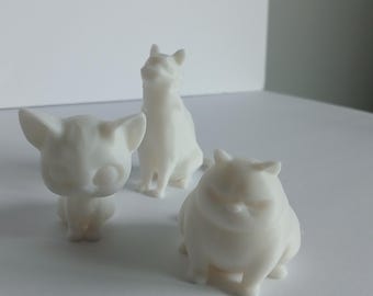Mini Cat Sculpture (Set of 3)