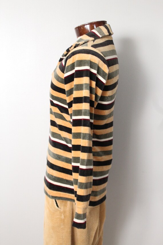 Striped Knit Long Sleeve Shirt Small - image 3