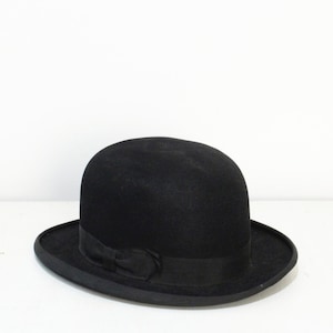 40&#39;s Black Bowler Hat