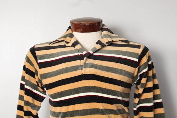 Striped Knit Long Sleeve Shirt Small - image 2