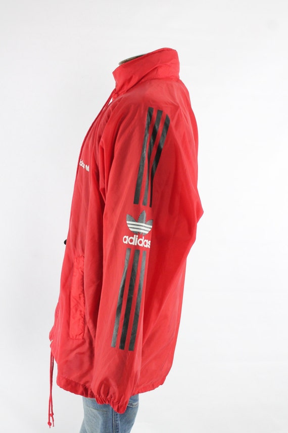 red adidas coat