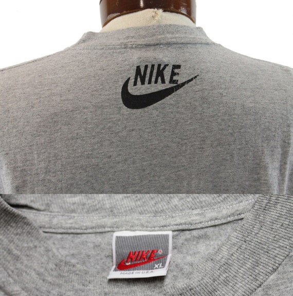 Vintage 80's 90's NIKE T Shirt Screen Tee 1980's … - image 5